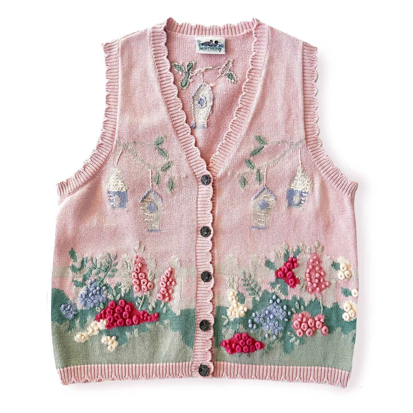 Vintage Northern Reflections, Birdhouse Garden Vest