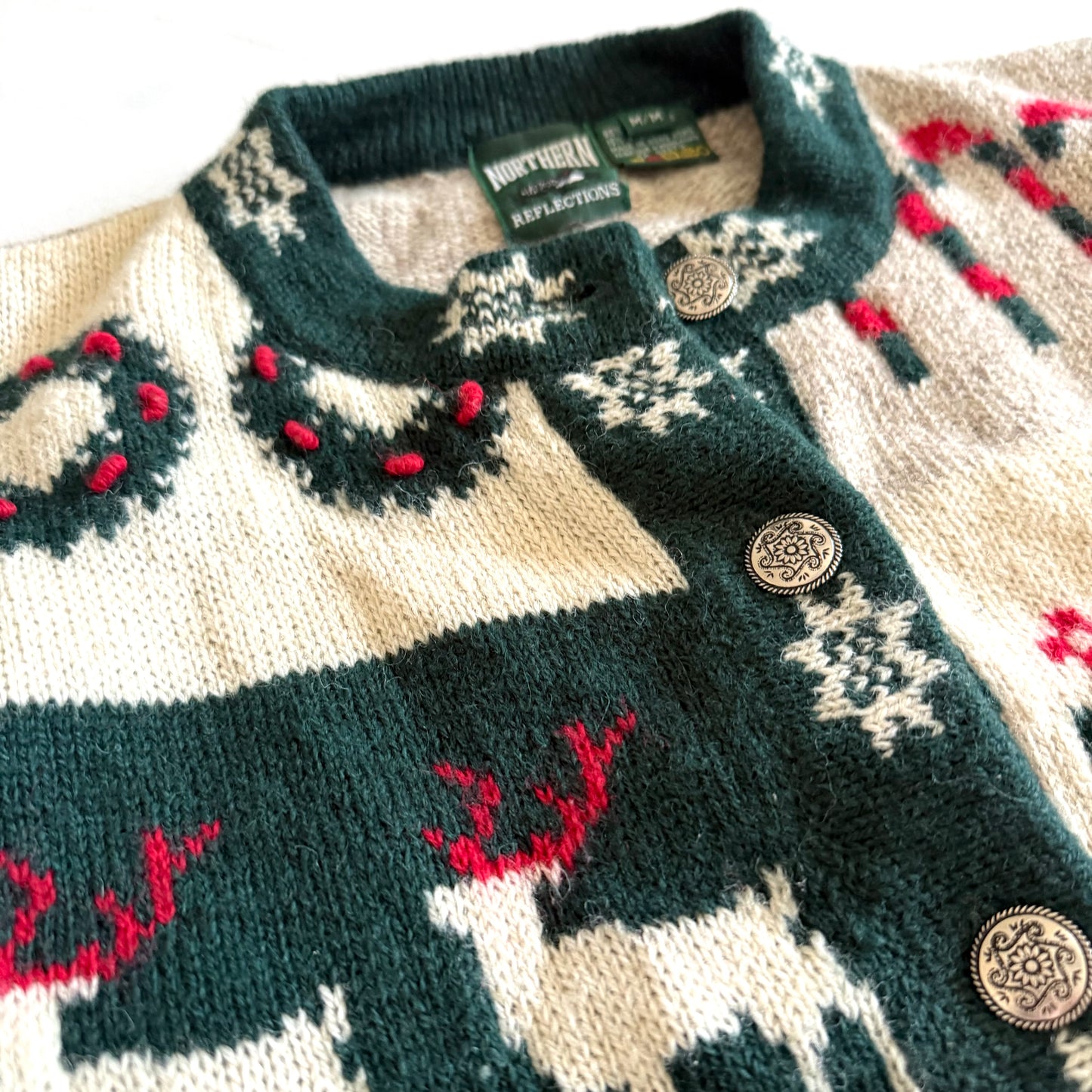 Vintage Northern Reflections, Christmas Holiday Wool Blend Sweater