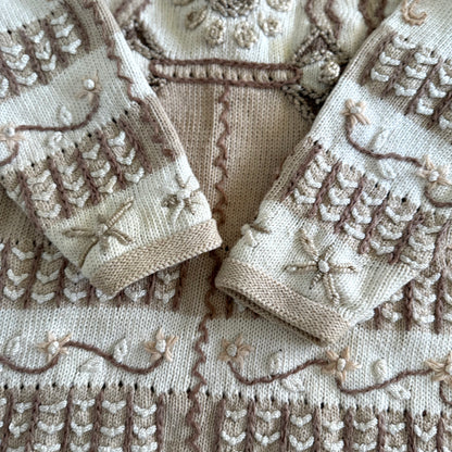 Vintage Curio, 3D Floral Knit Sweater