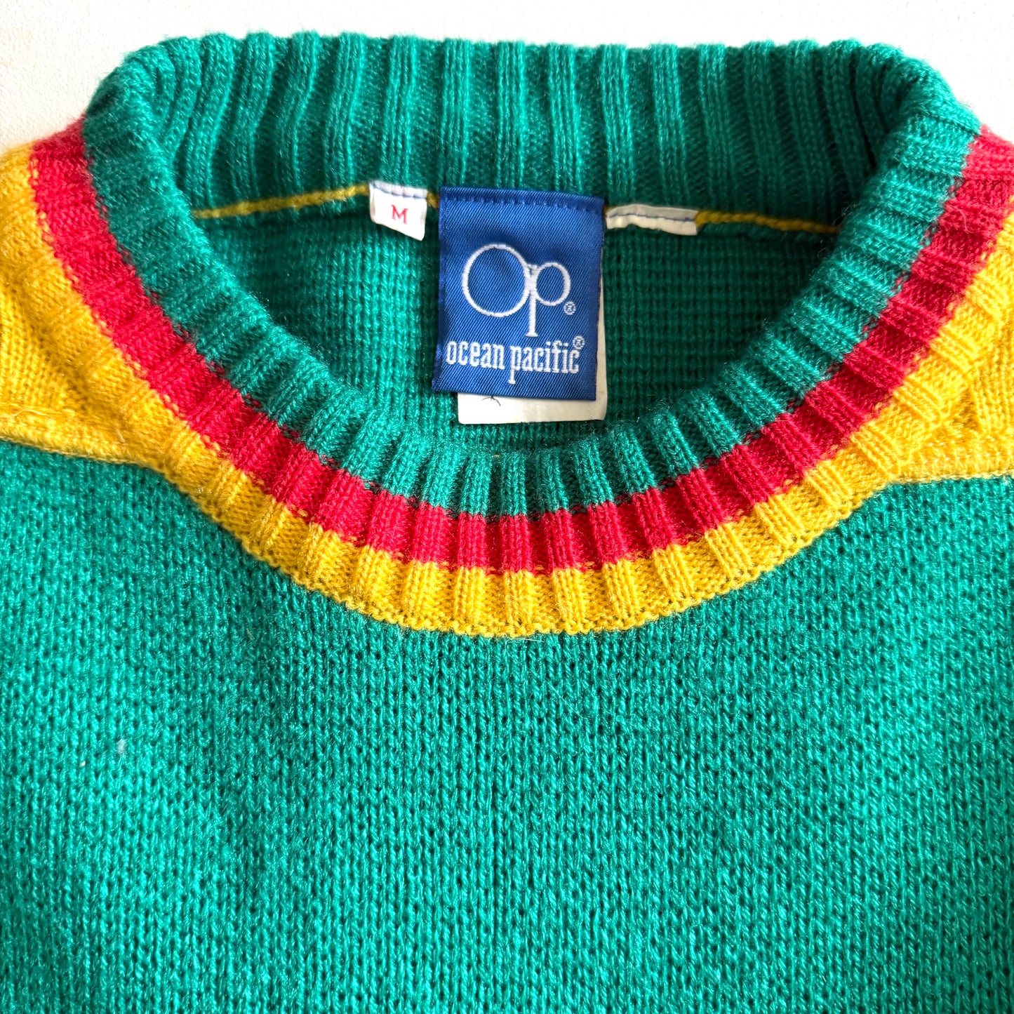 Vintage Ocean Pacific, Colour Block 80's Style Sweater