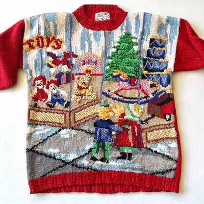 Vintage Heirloom Collectibles, Christmas Toy Store Sweater