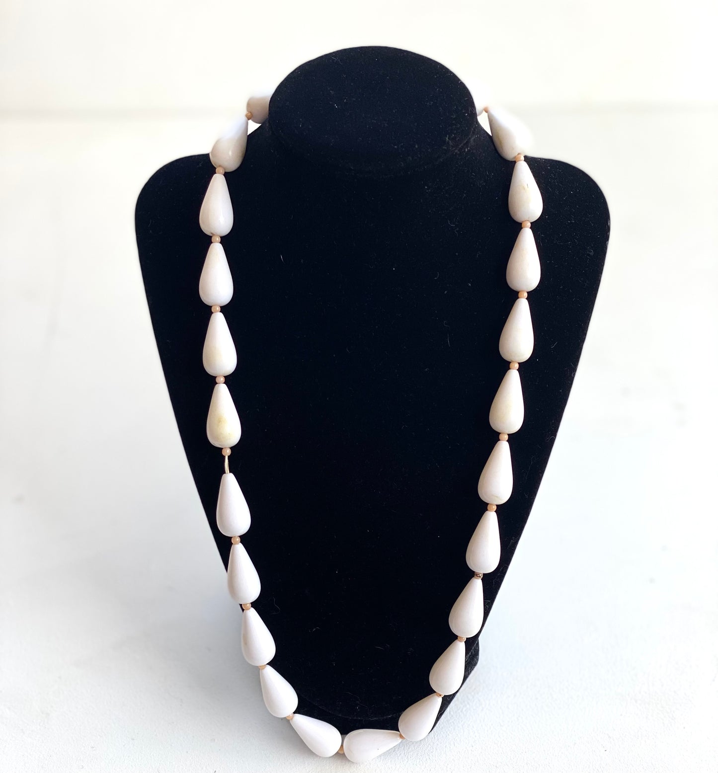 White Beaded Vintage Necklace