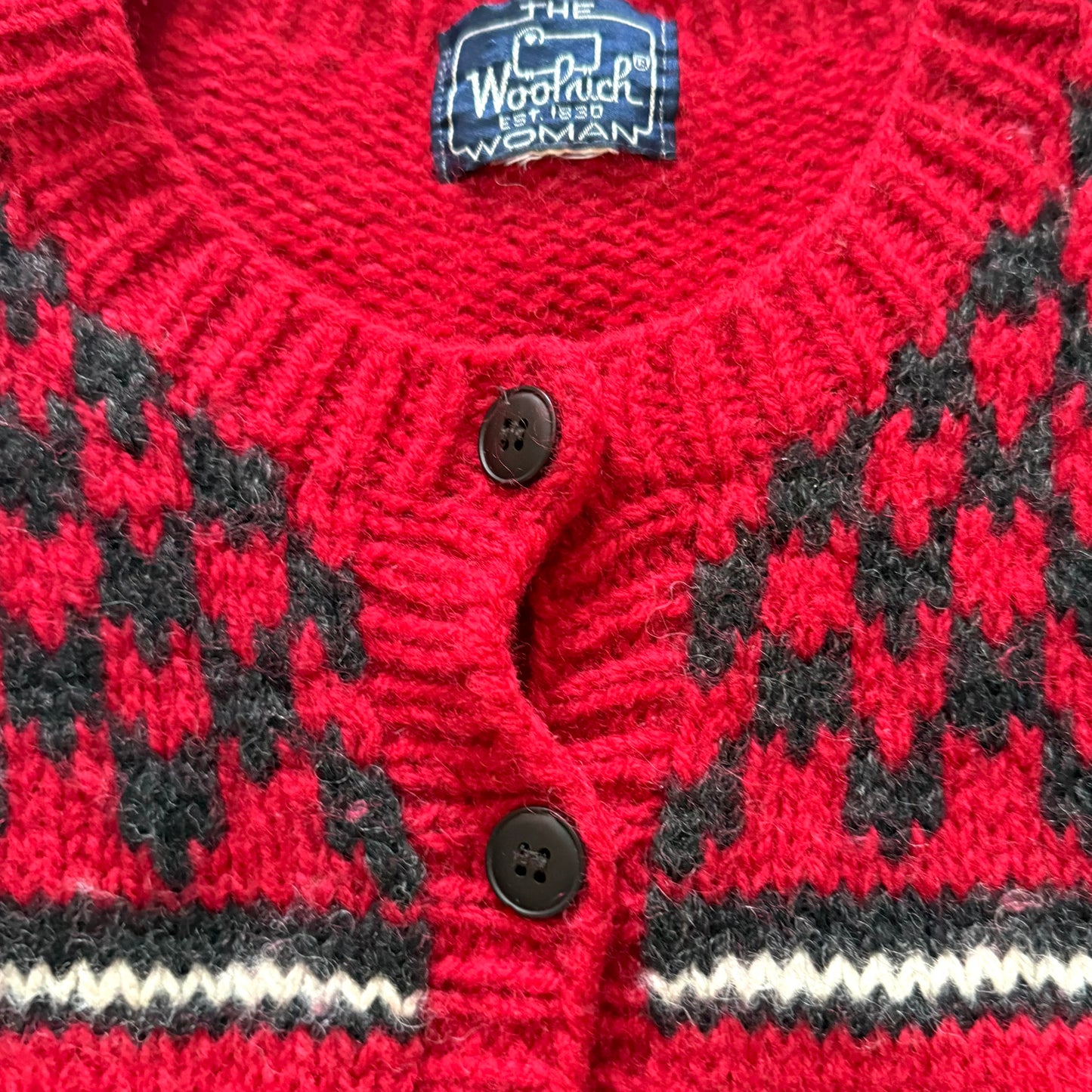 Vintage Woolrich, Sheep Cardigan