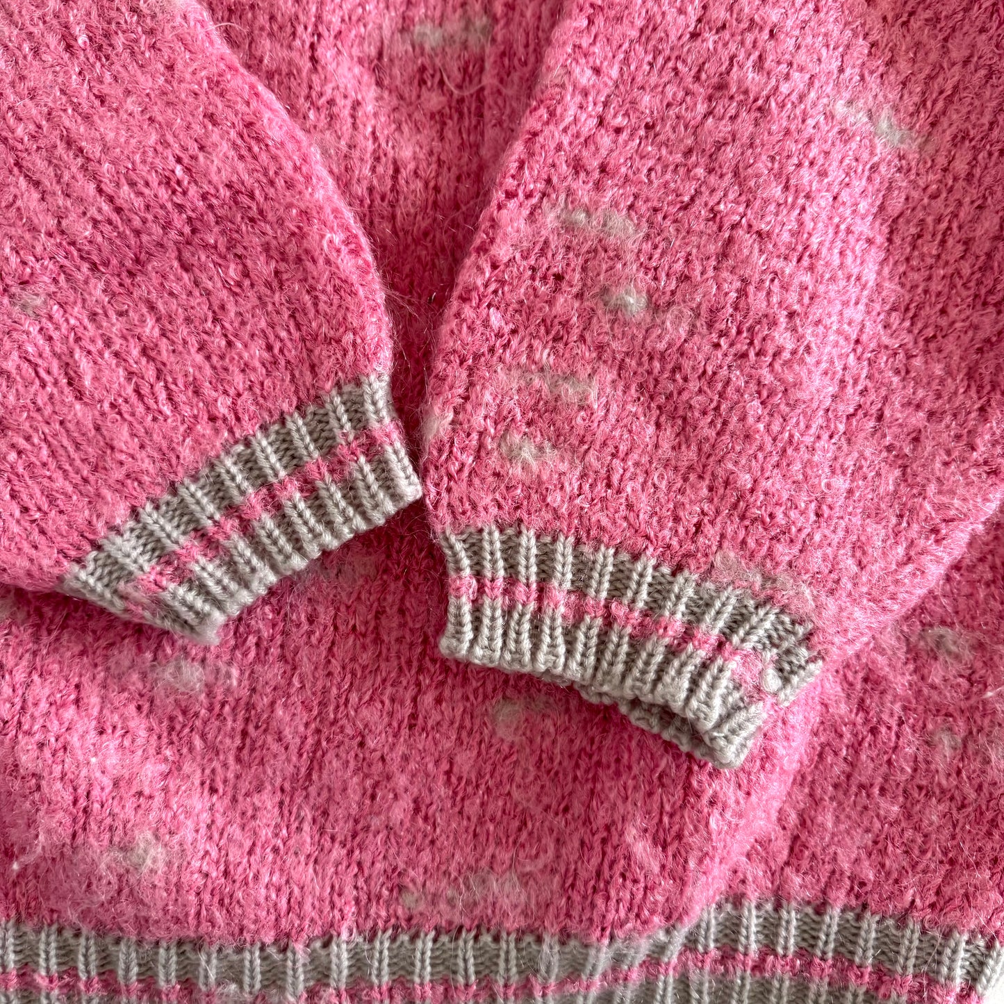 Vintage Andene, Mohair Blend Collared Sweater