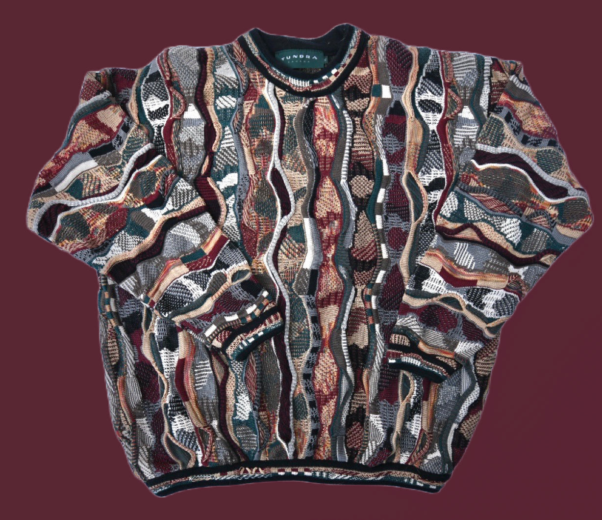 Vintage Tundra “Coogi” Style Knitwear Sweater