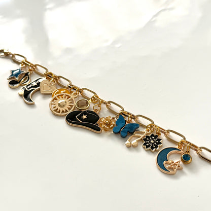 Handmade Cowgirl Music Festival Y2K Style Charm Bracelet