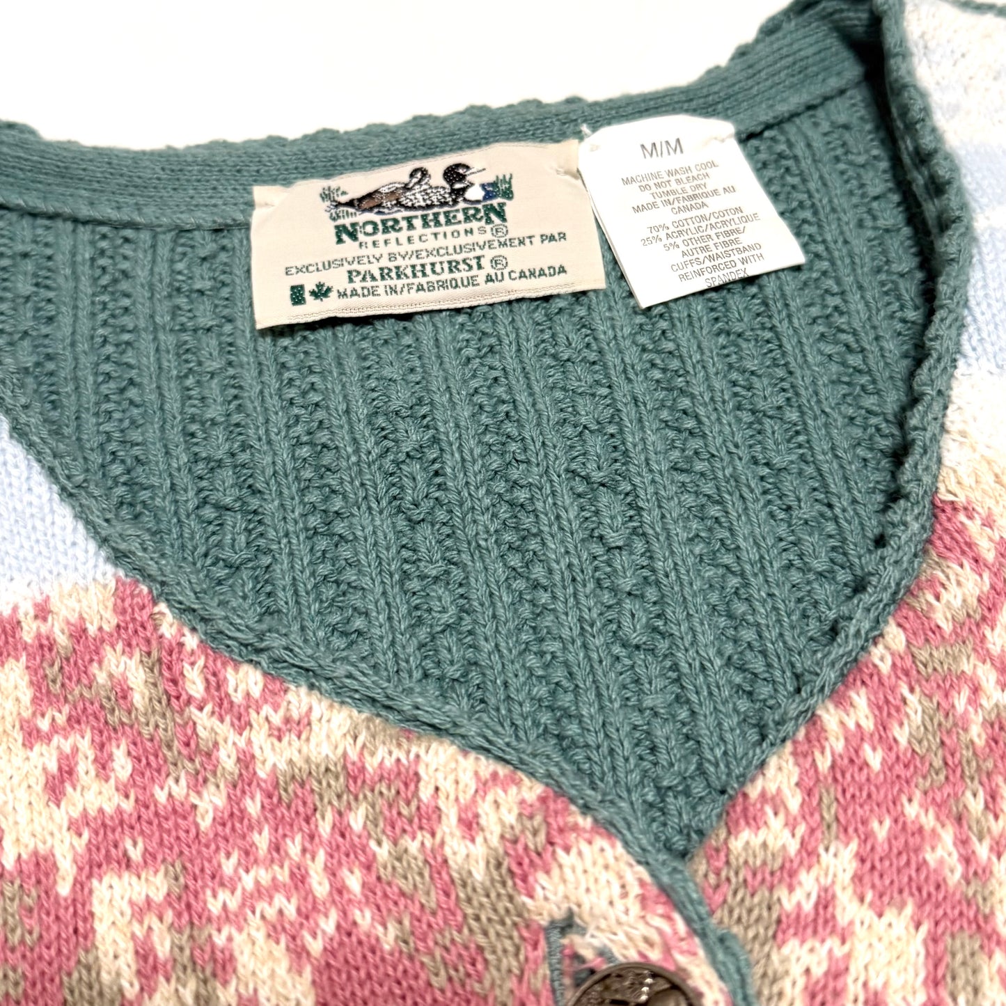 Vintage Northern Reflections, Cat in Garden Cardigan