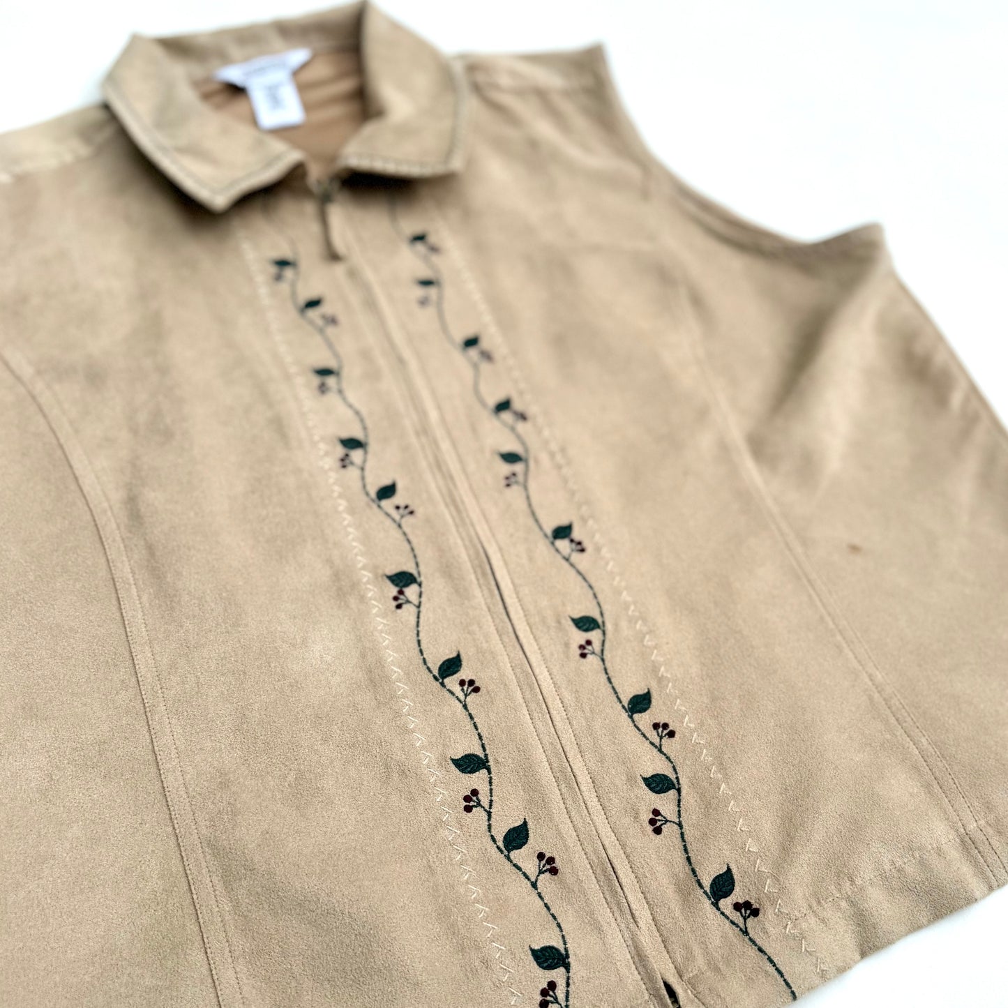 Secondhand Northern Reflections, Tan Faux Suede Vest