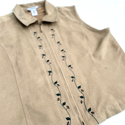 Secondhand Northern Reflections, Tan Faux Suede Vest