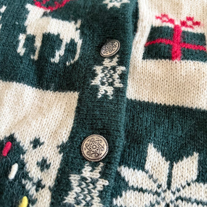 Vintage Northern Reflections, Christmas Holiday Wool Blend Sweater