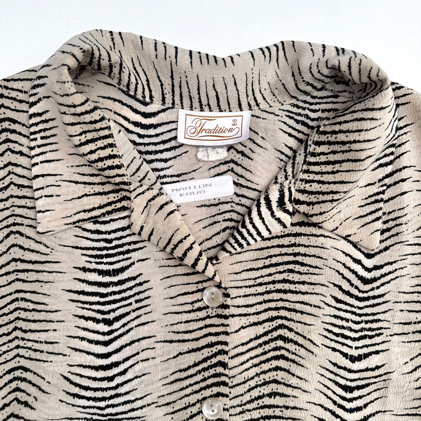 Vintage Tradition, Animal Print Button Down Shirt