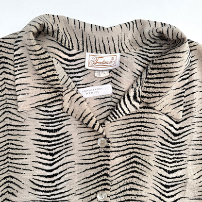 Vintage Tradition, Animal Print Button Down Shirt