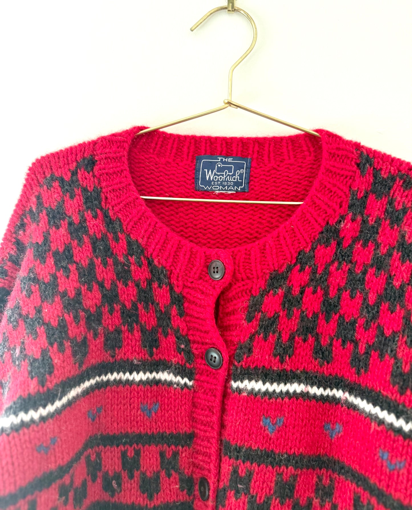 Vintage Woolrich, Sheep Cardigan