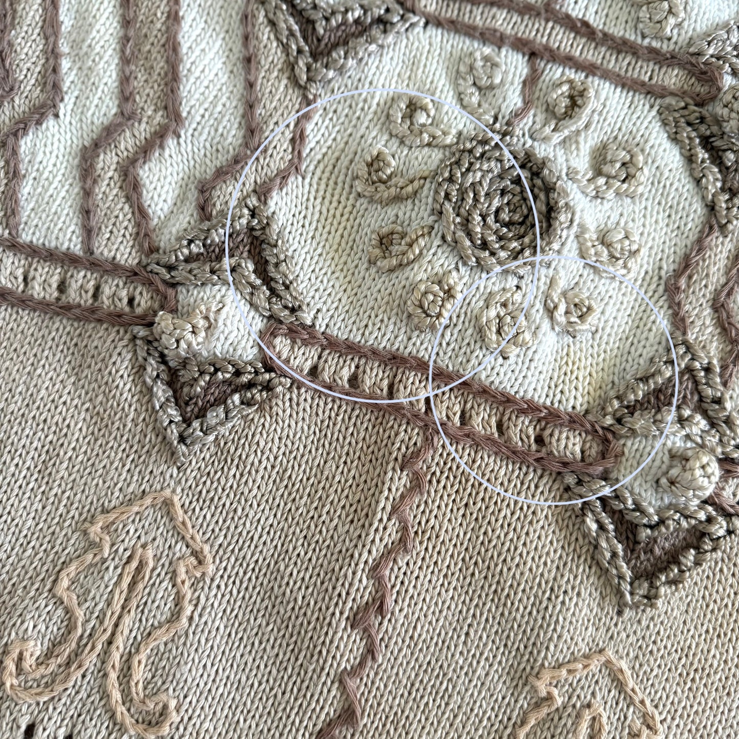 Vintage Curio, 3D Floral Knit Sweater