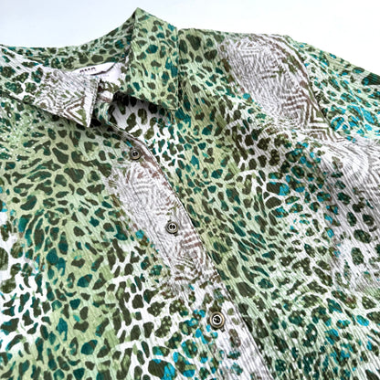 Secondhand Alia Petite, Animal Print button Down Shirt