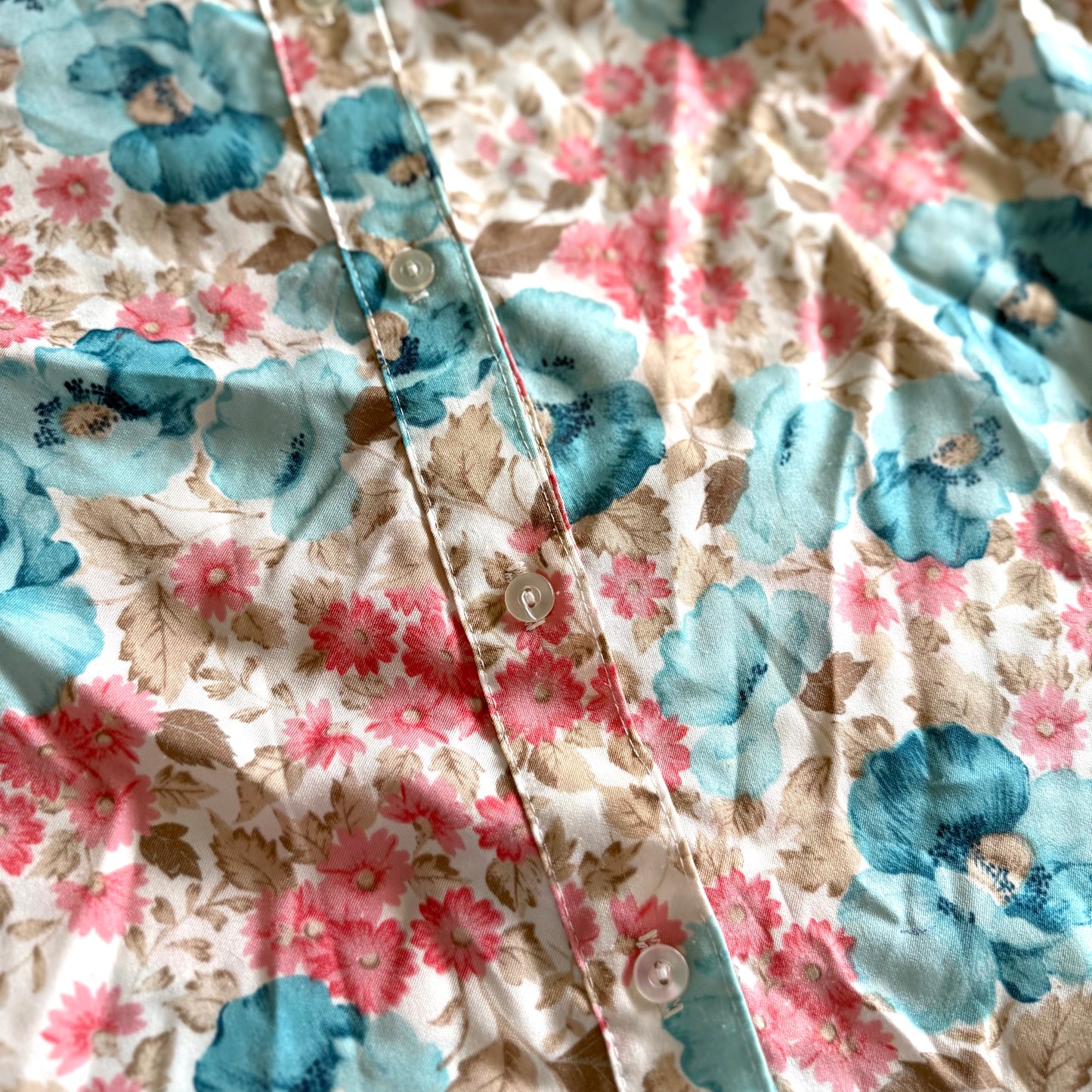 Vintage Floral Button Down Shirt