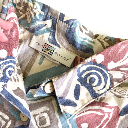 Vintage Two Roads, Button Down Short Sleeve Shirt