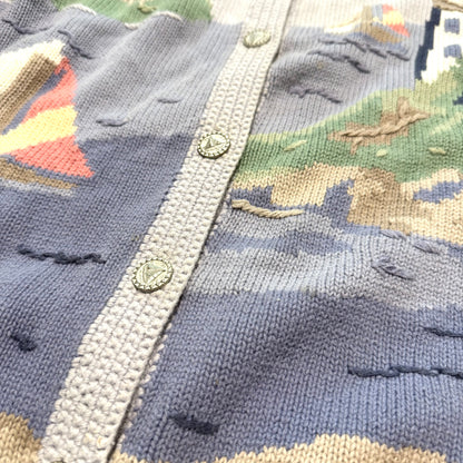 Vintage Northern Treasures, Lighthouse / Sailing Cardigan
