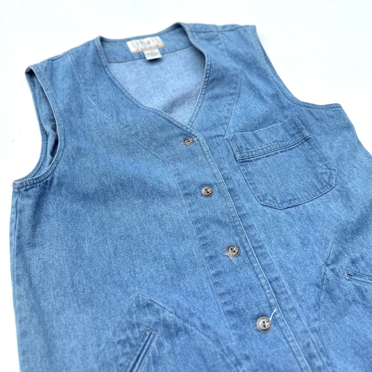Vintage Braemar, Denim Sleeveless Shirt