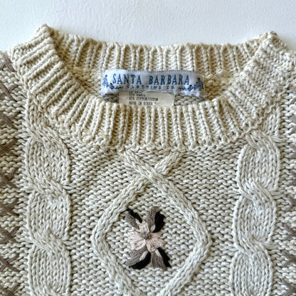 Vintage Santa Barbra Clothing, Floral Sweater