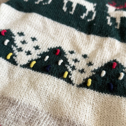 Vintage Northern Reflections, Christmas Holiday Wool Blend Sweater
