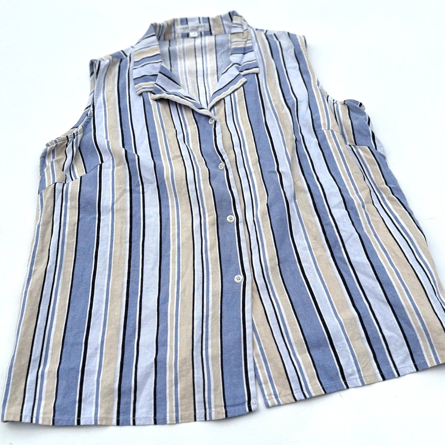 Secondhand DKR & Company, Linen Blend Sleeveless Shirt