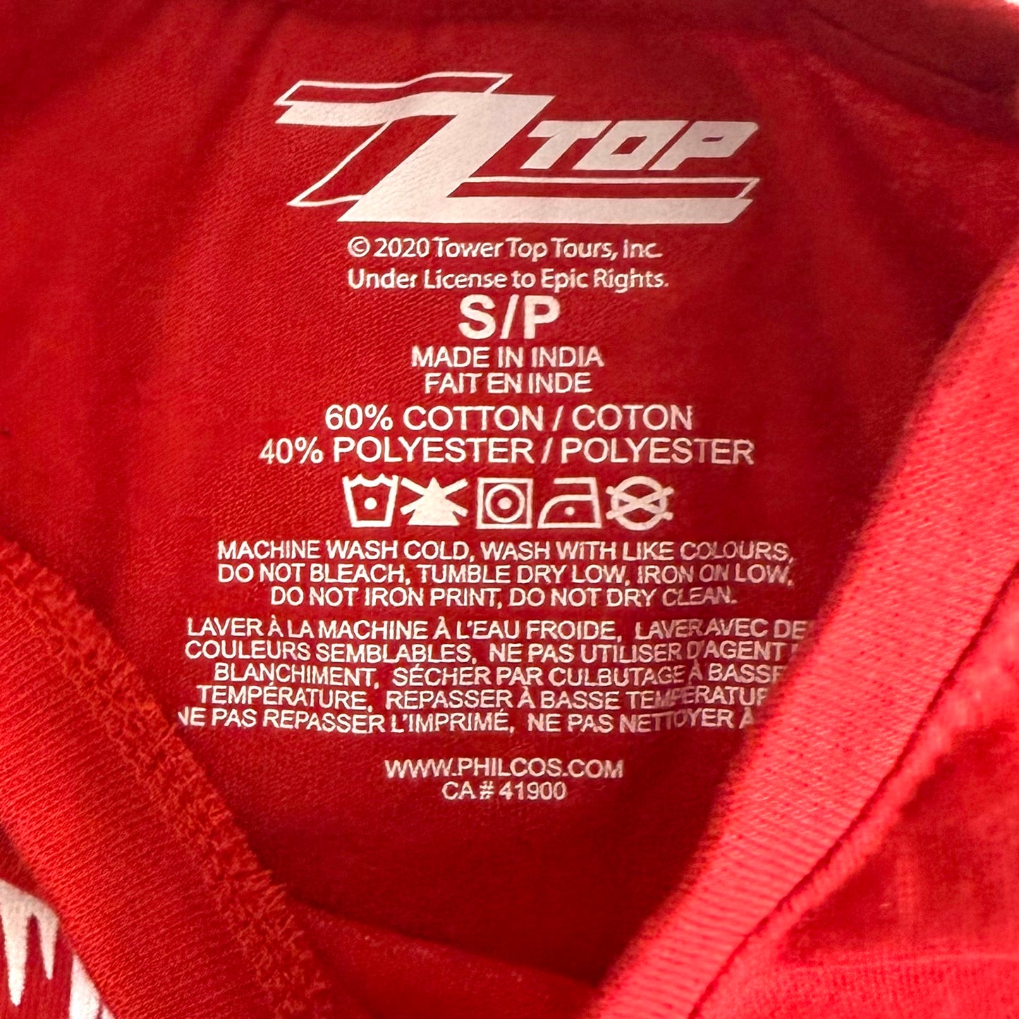 Secondhand ZZ Top, Holiday T-shirt