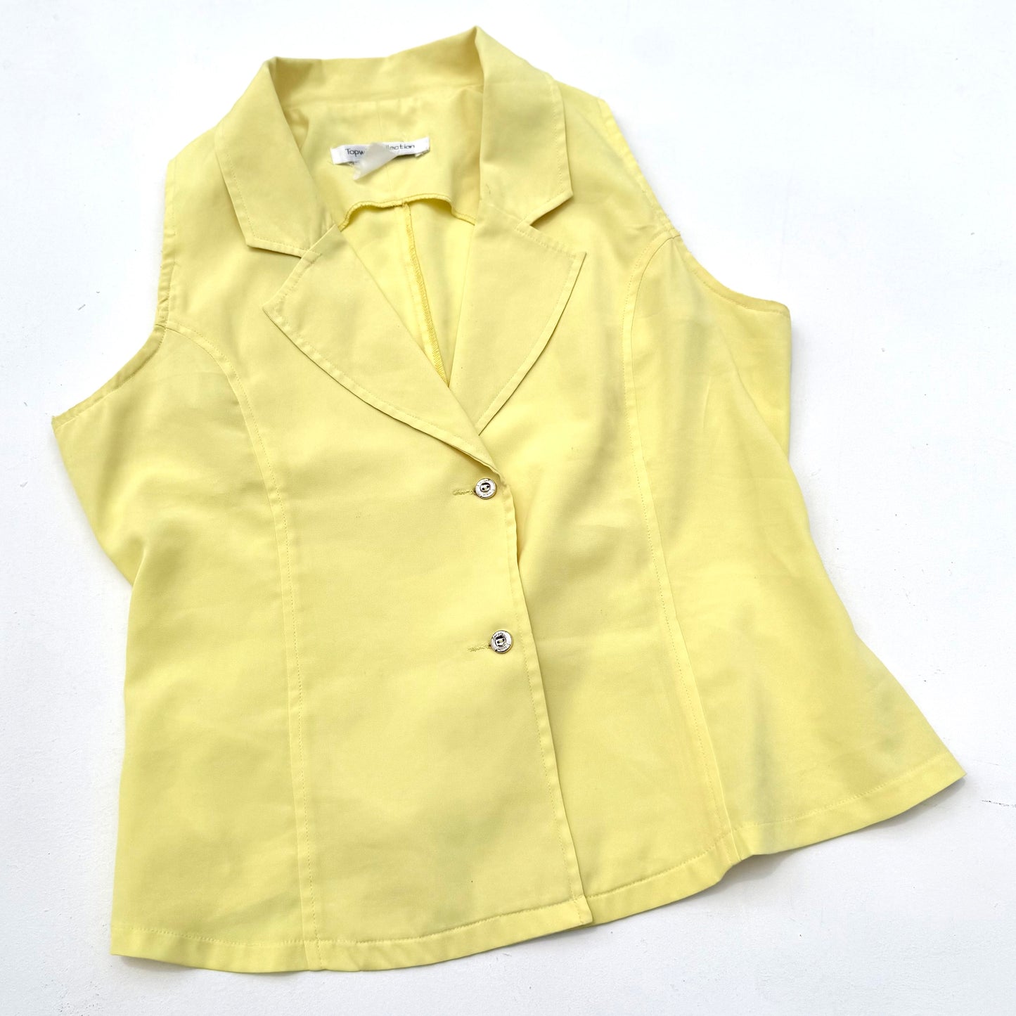 Vintage Topwin, Yellow Sleeveless Shirt