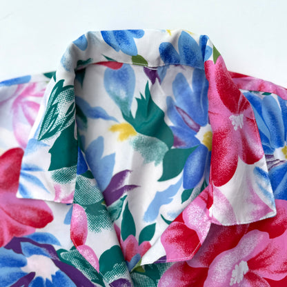 Secondhand Floral Button Down Short Sleeve Shirt