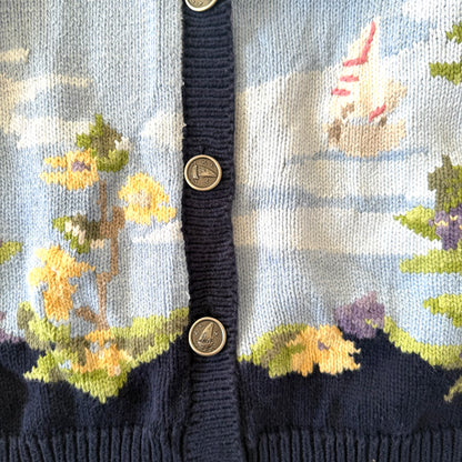 Vintage Northern Treasure, Seaside Floral Cardigan