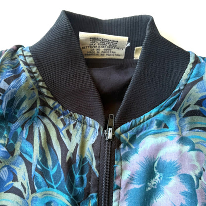 Vintage Northern Climate, Tropical / Floral Bomber Style Jacket
