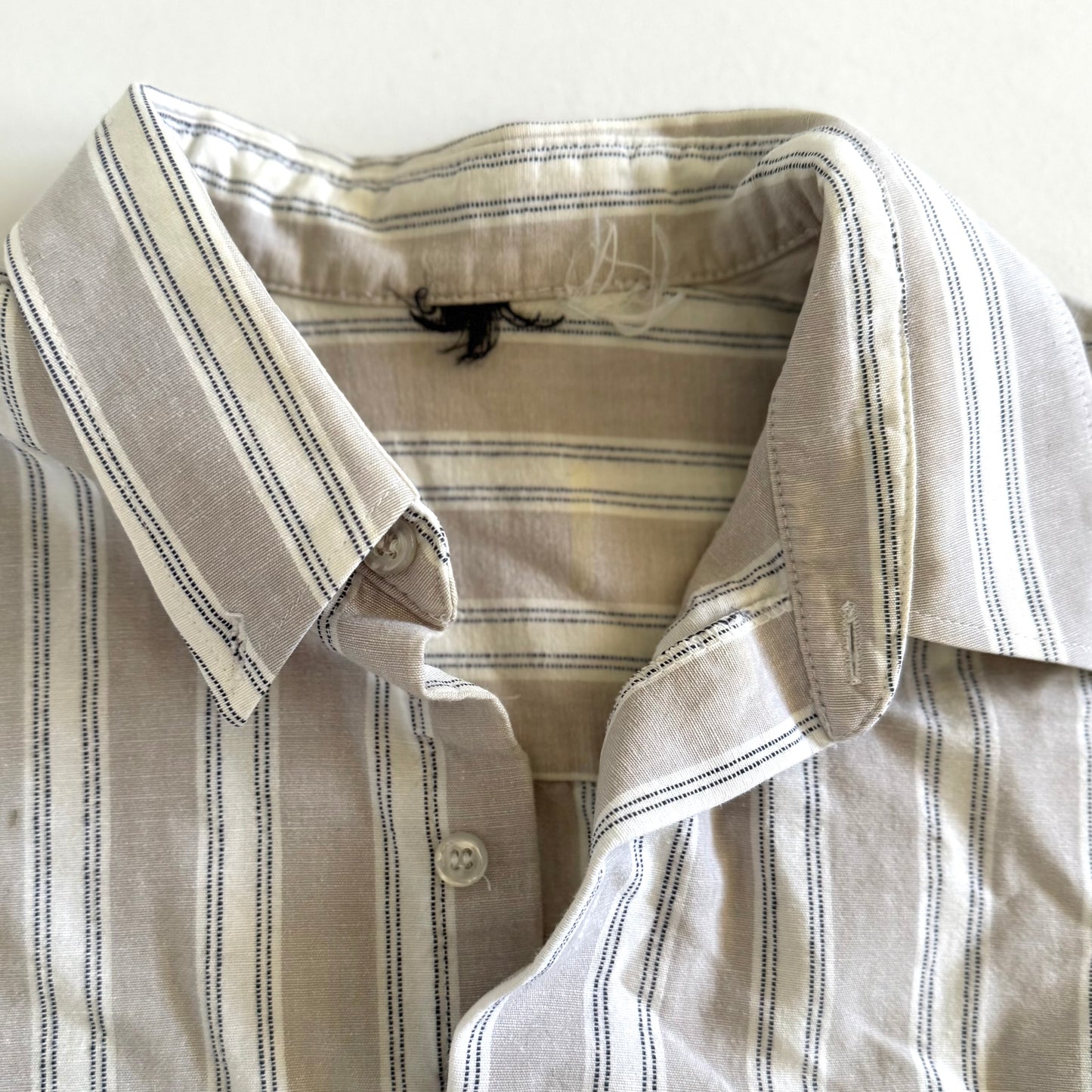 Secondhand Striped Short Sleeve Button Up Shirt