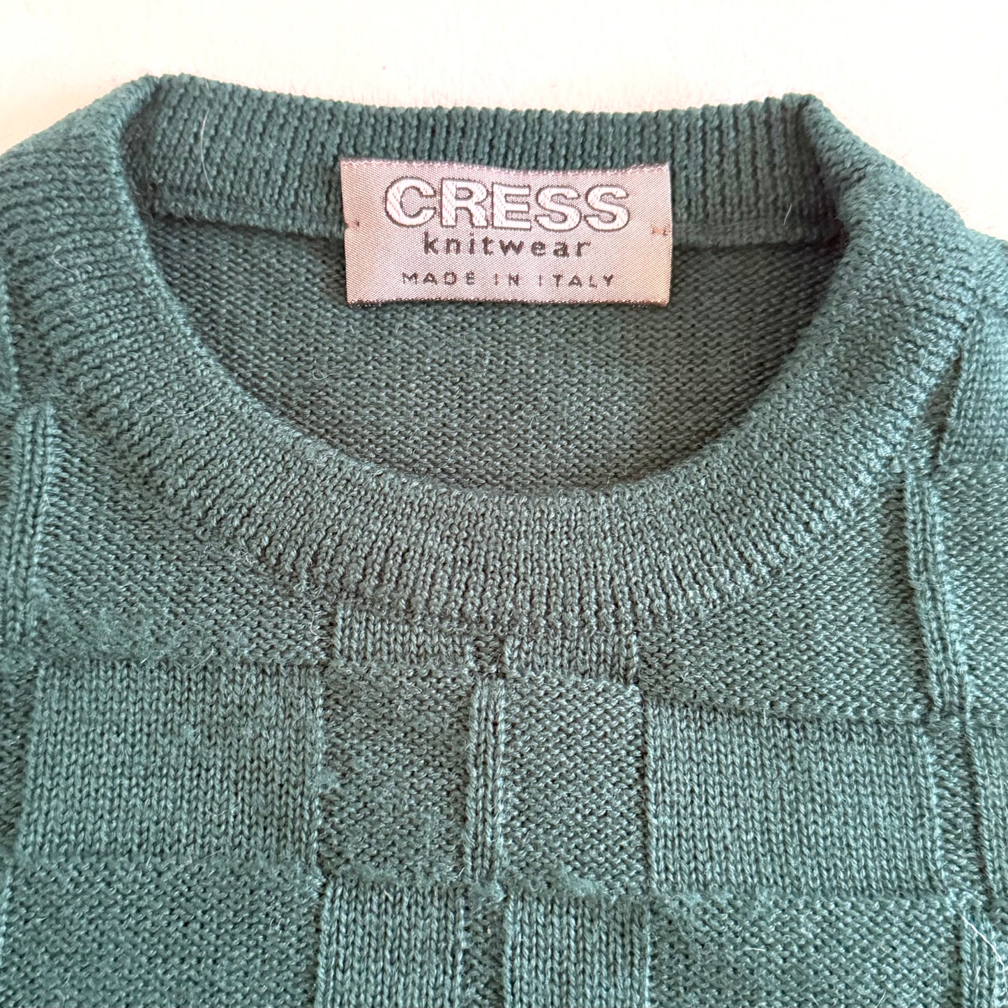 Vintage Cress, Wool Blend Sweater