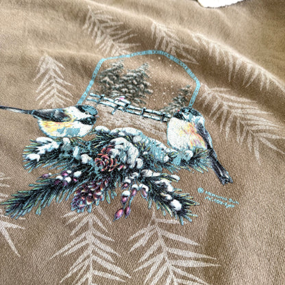 Vintage Morning Sun, Chickadee Bird Sweatshirt