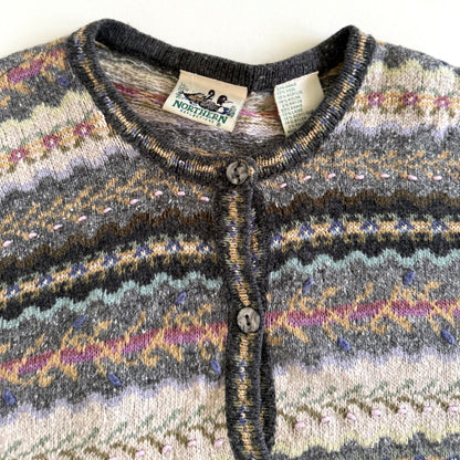 Vintage Northern Reflections, Wool Blend Cardigan