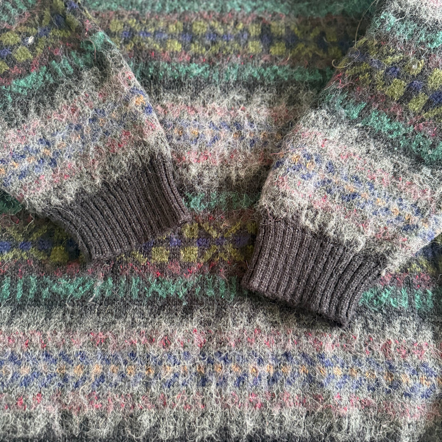 Vintage Fair Isles Style Sweater