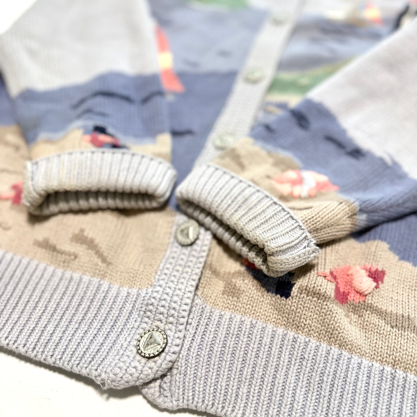 Vintage Northern Treasures, Lighthouse / Sailing Cardigan