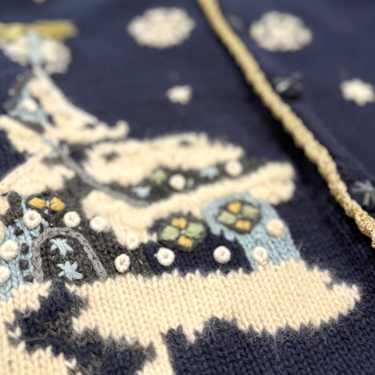 Vintage Rainbow Bridge, Holiday Cardigan