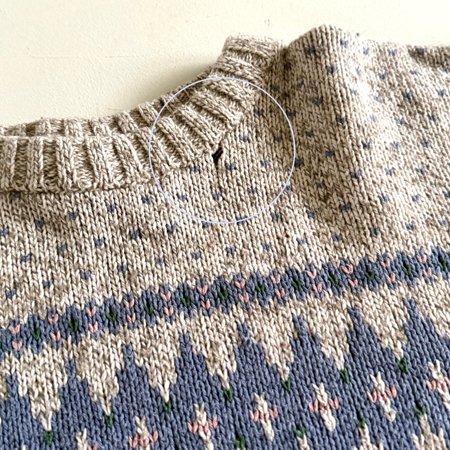 Vintage Northern Reflections, Fair Isles Style Sweater