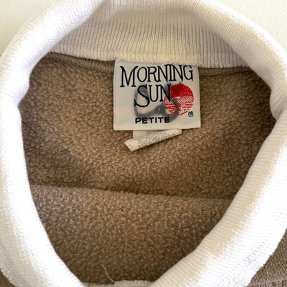 Vintage Morning Sun, Chickadee Bird Sweatshirt