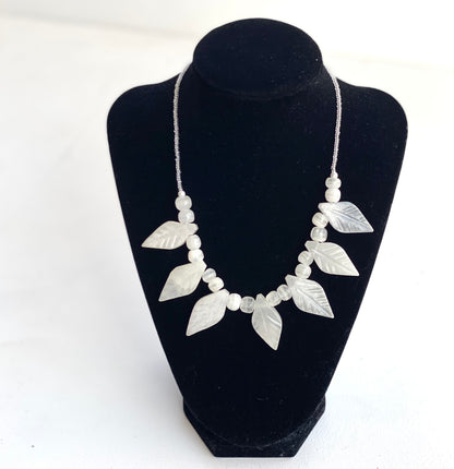 Carved Leaf Vintage Necklace