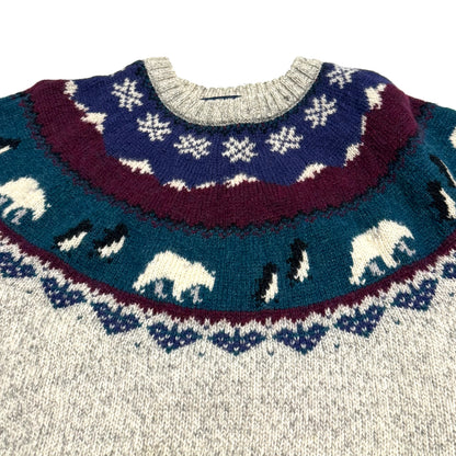 Vintage Woolrich, Polarbear & Penguin Wool Blend Sweater