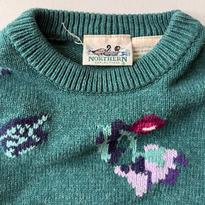 Vintage Northern Reflections, Floral Sweater