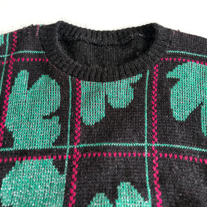 Vintage 1980's Style Metallic Sweater