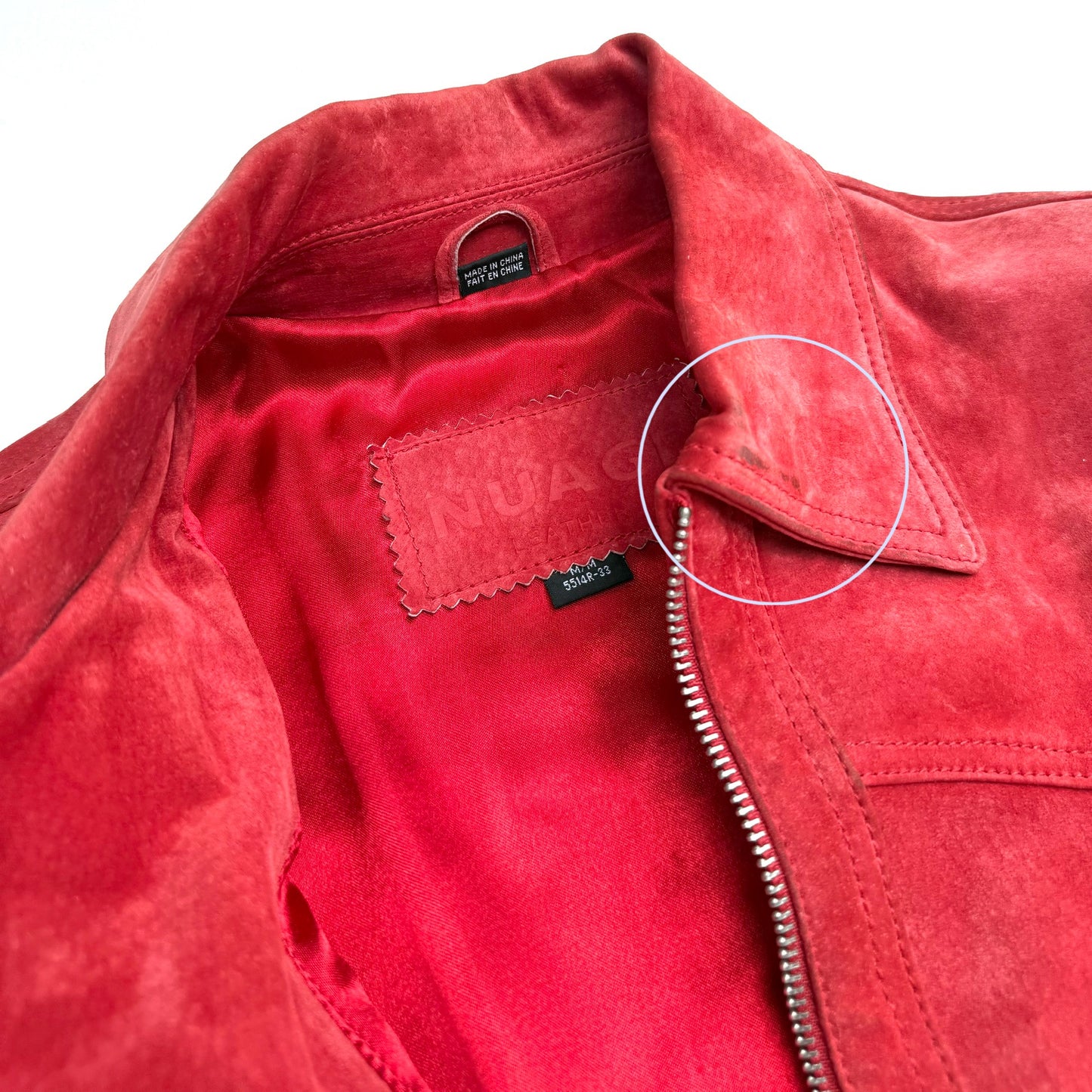 Secondhand Nauge, Leather Suede Jacket