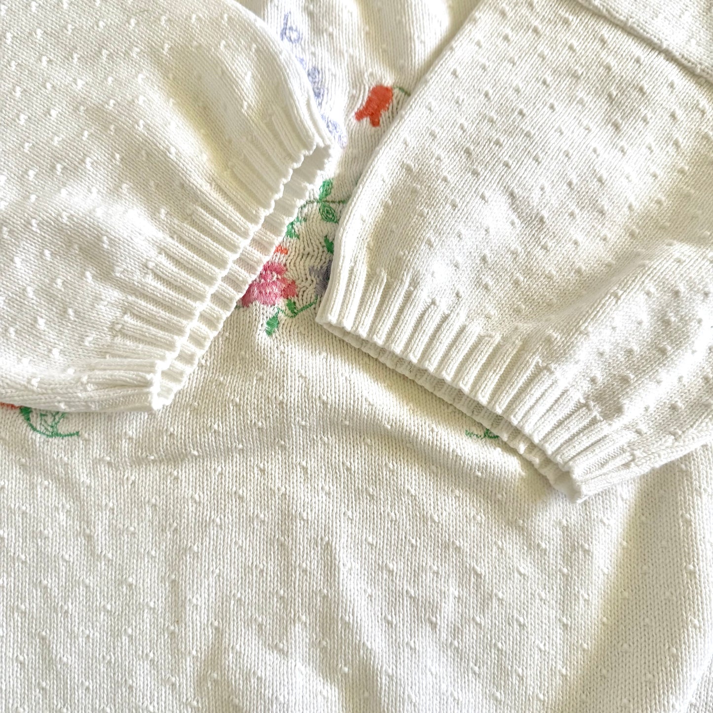 Vintage Floral Short Sleeve Knit Shirt