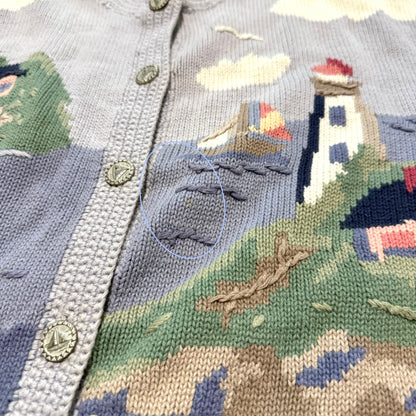 Vintage Northern Treasures, Lighthouse / Sailing Cardigan
