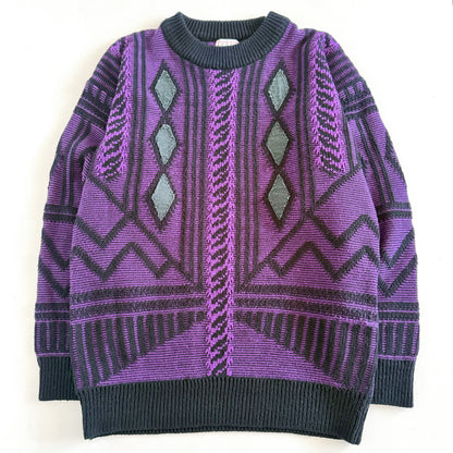Vintage F.Y.I. Private Stock, 90's Style Purple Sweater