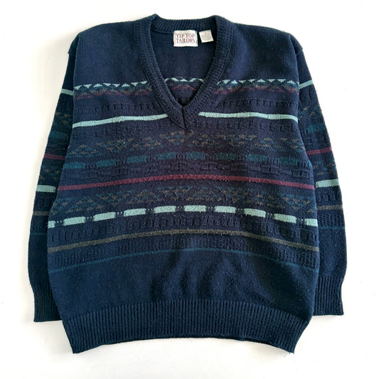 Vintage Tip Top Tailors, V-Neck Grandpa Sweater