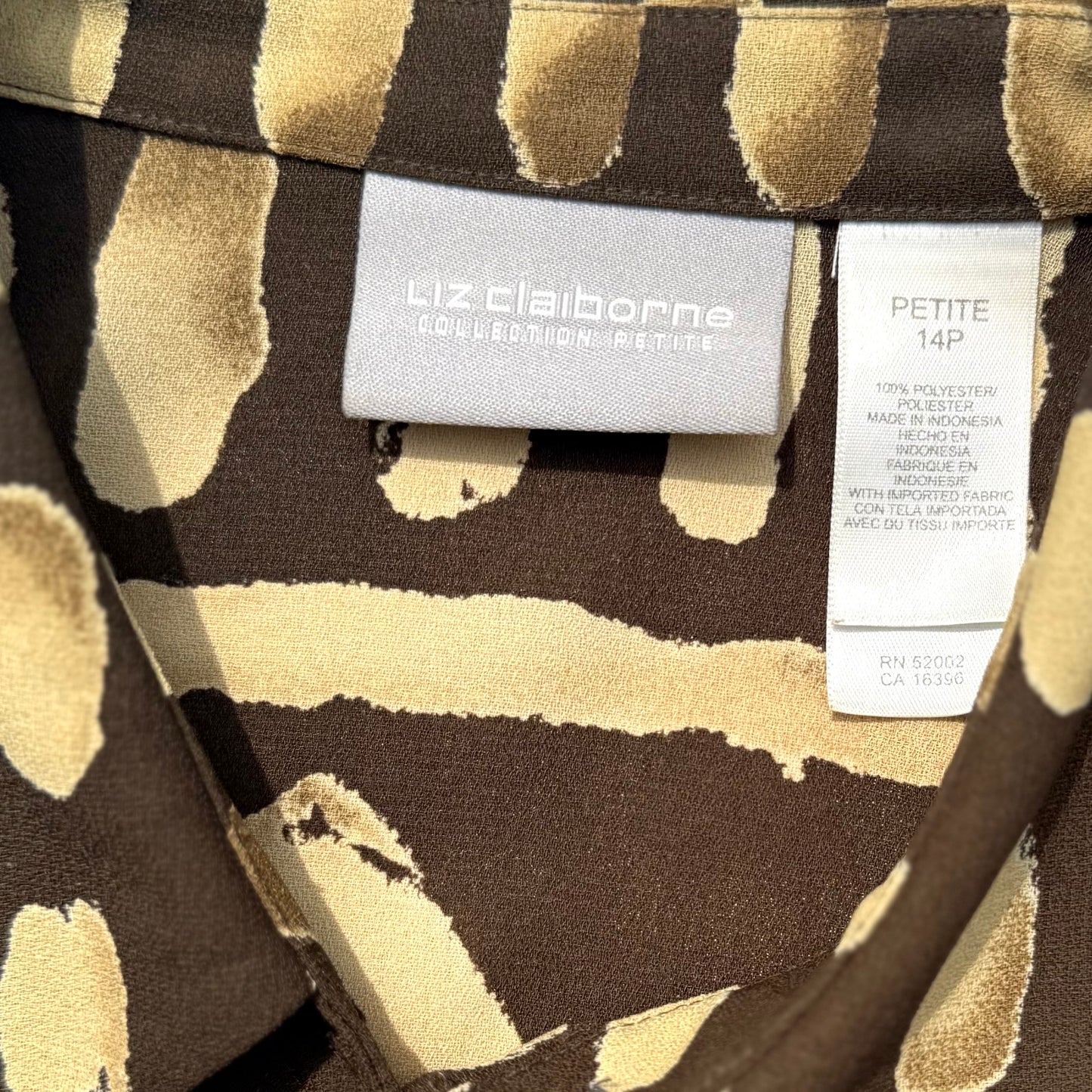Secondhand Liz Claiborne, Button Down Short Sleeve Shirt